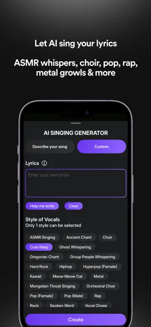Soundverse - AI Song Generator iPhone screenshot 3
