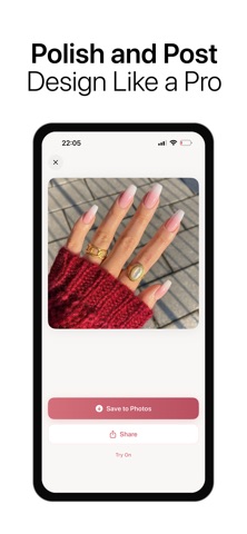 AI Nail Art · Design & Try-On iPhone screenshot