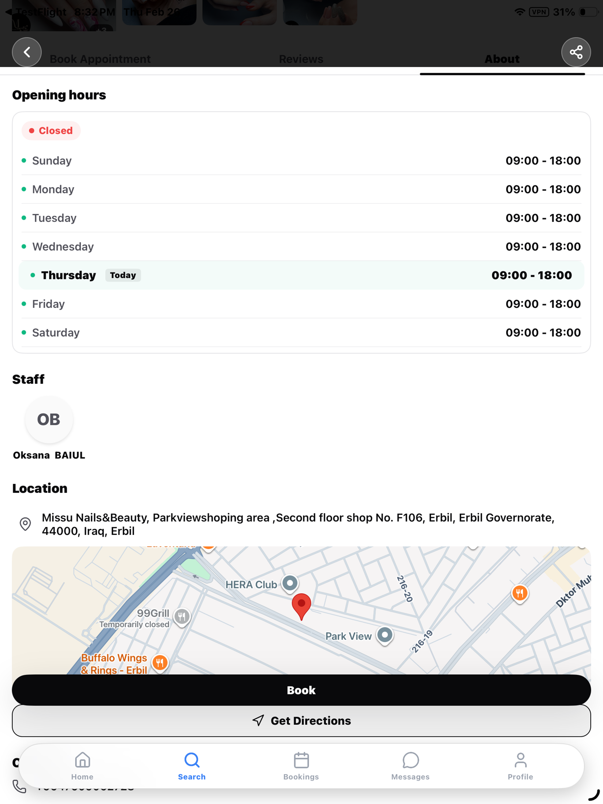 Glowy · Booking App