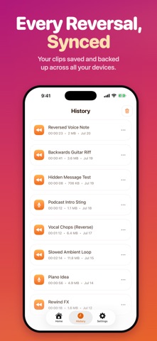 Reverse Audio Voice: BackWave screenshot 6