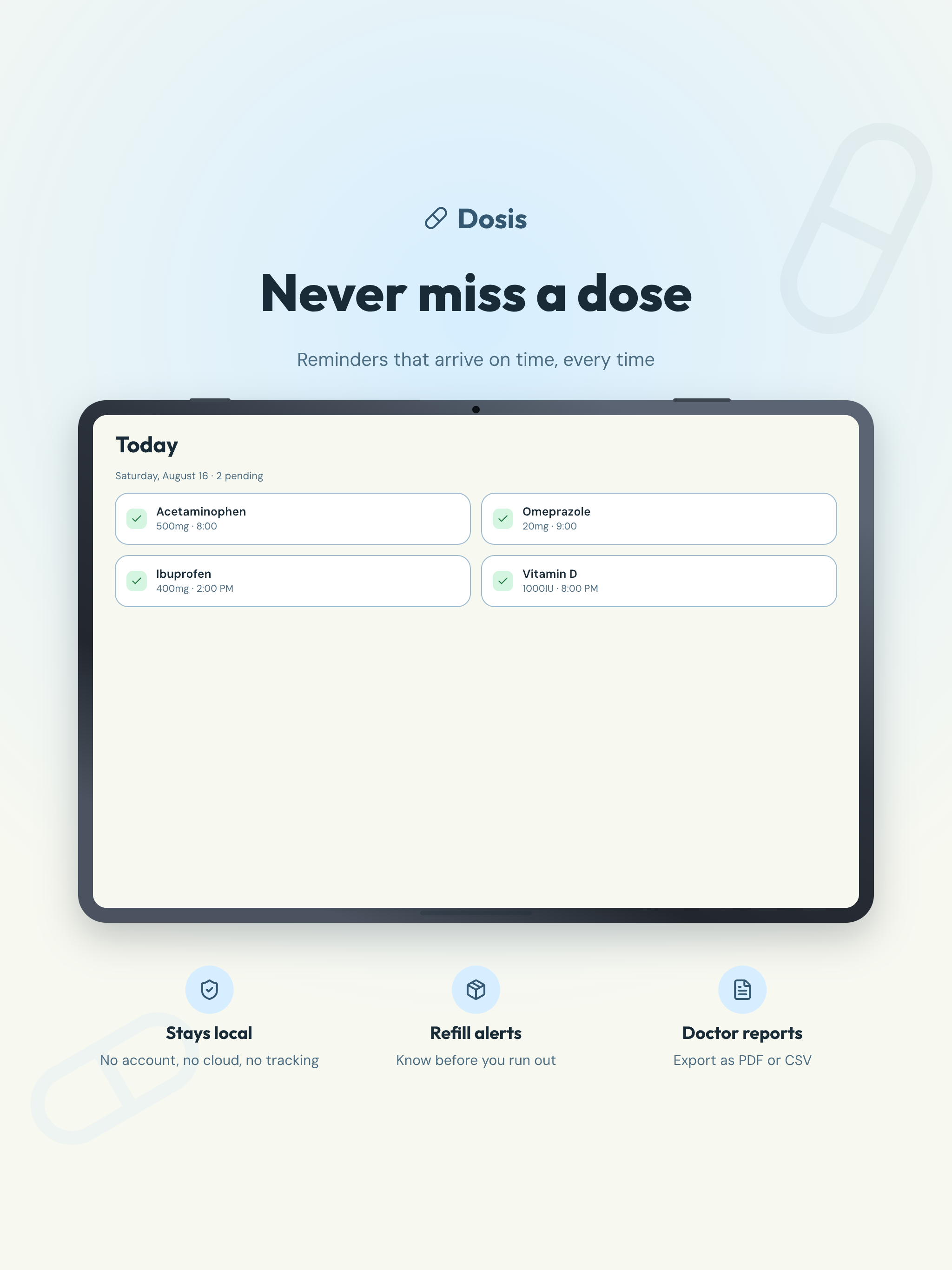 Dosis: Medication Reminder screenshot 7