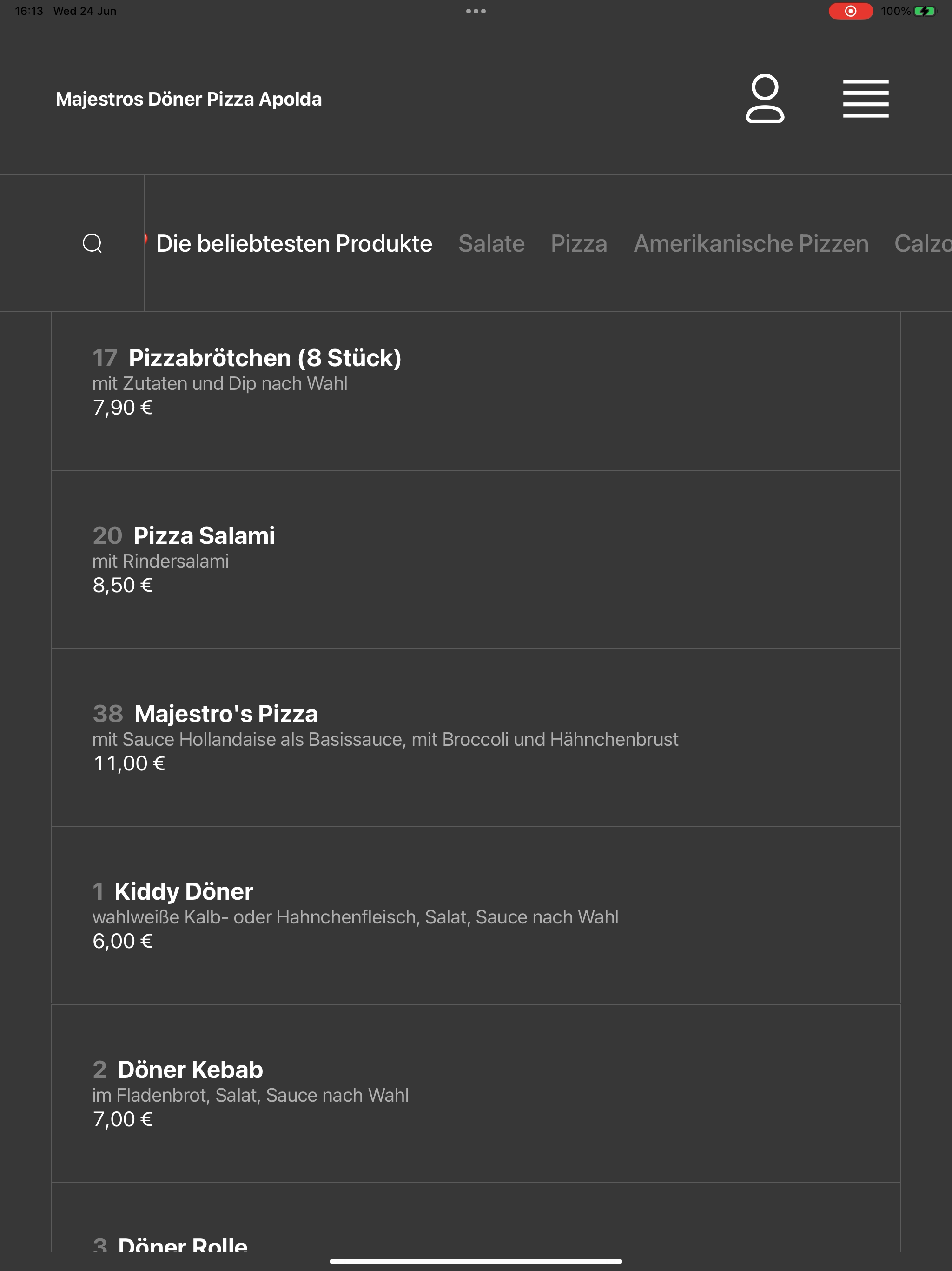Majestros Pizza & Döner Apolda