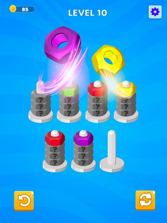 Nuts Color Bolts: Sorting Game iPad screenshot 1 - Games app