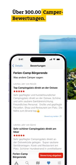 Screenshot von ADAC Camping / Stellplatz 2026 auf dem iPhone 4