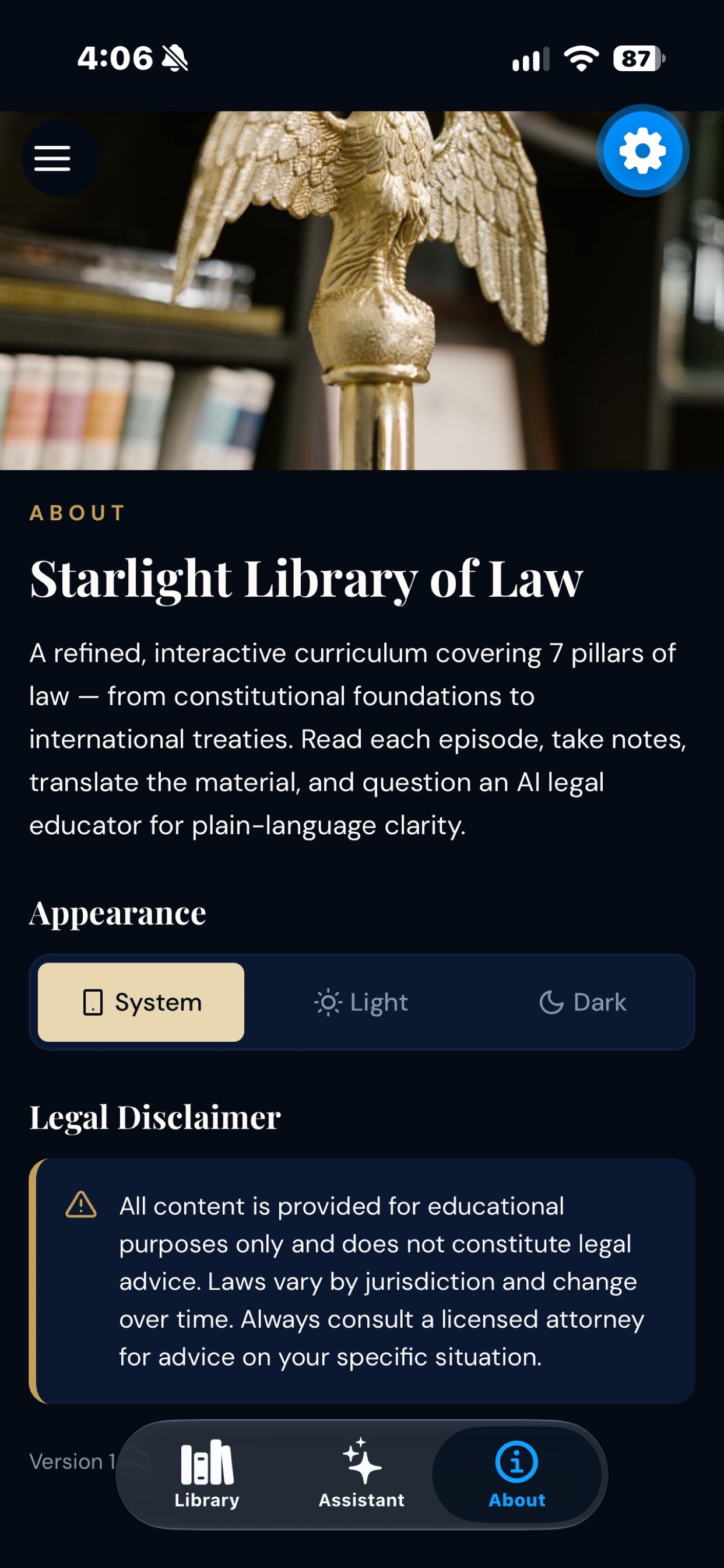 Screenshot 9 of Starlight Library of Law.