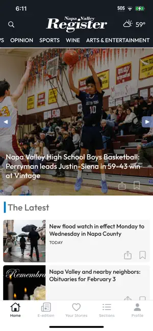 Napa Valley Register, CA screenshot 2