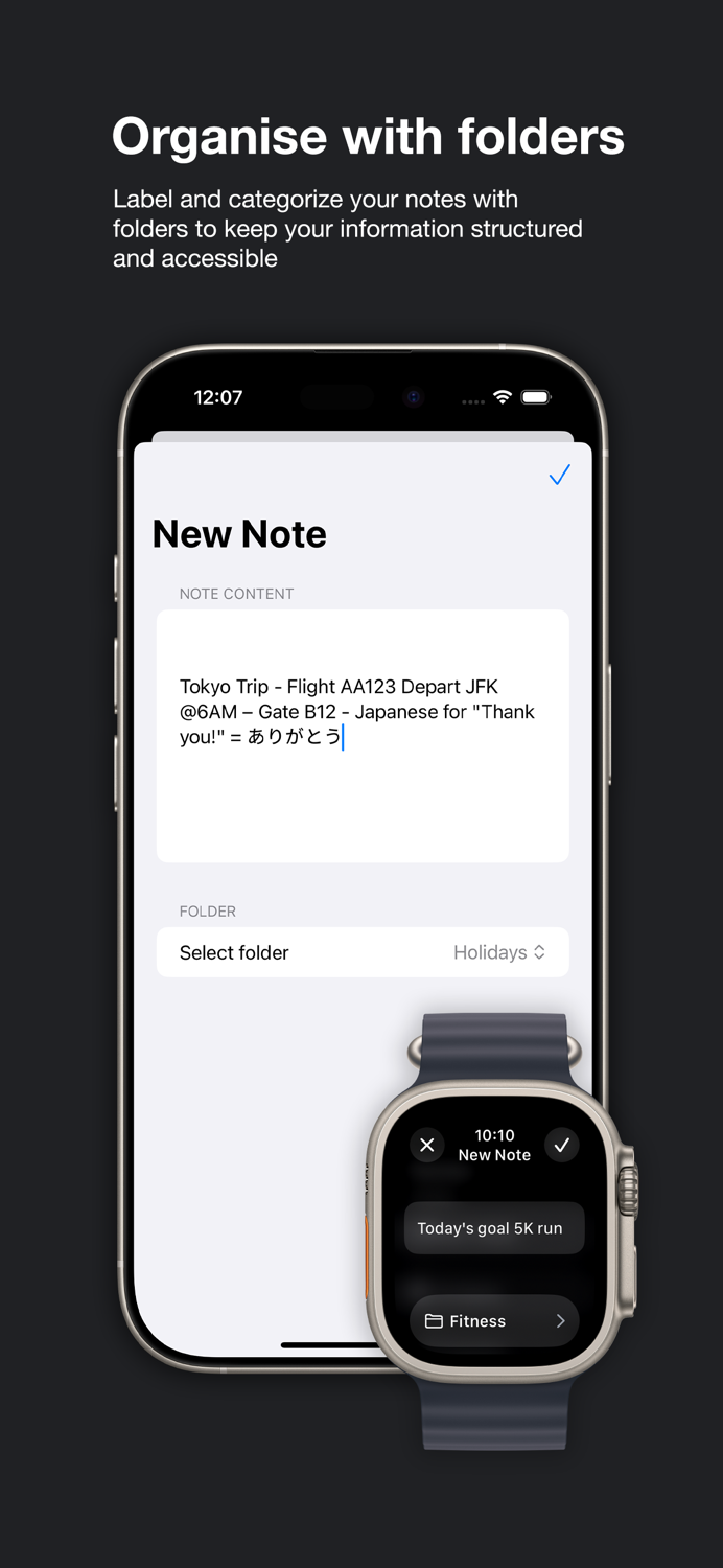 Smart Watch Notes Pro