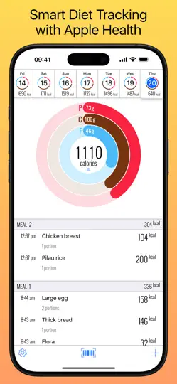 Captura de pantalla de Nutrients & Calories en iPhone 1