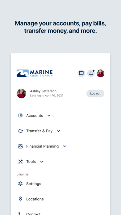 Marine Credit Union Screenshot