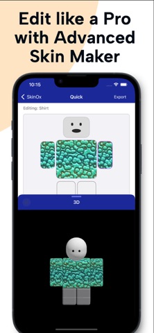 SkinOx - Create and Edit Skins iPhone screenshot