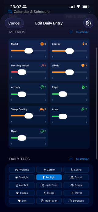 Peptide & TRT Tracker: OptiPin Screenshot 10 of 10