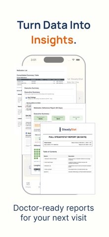 SteadyStat BP & Medication Log screenshot