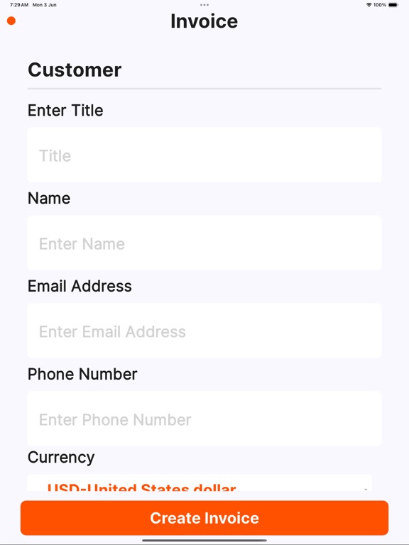 Invoice Manager Screenshots