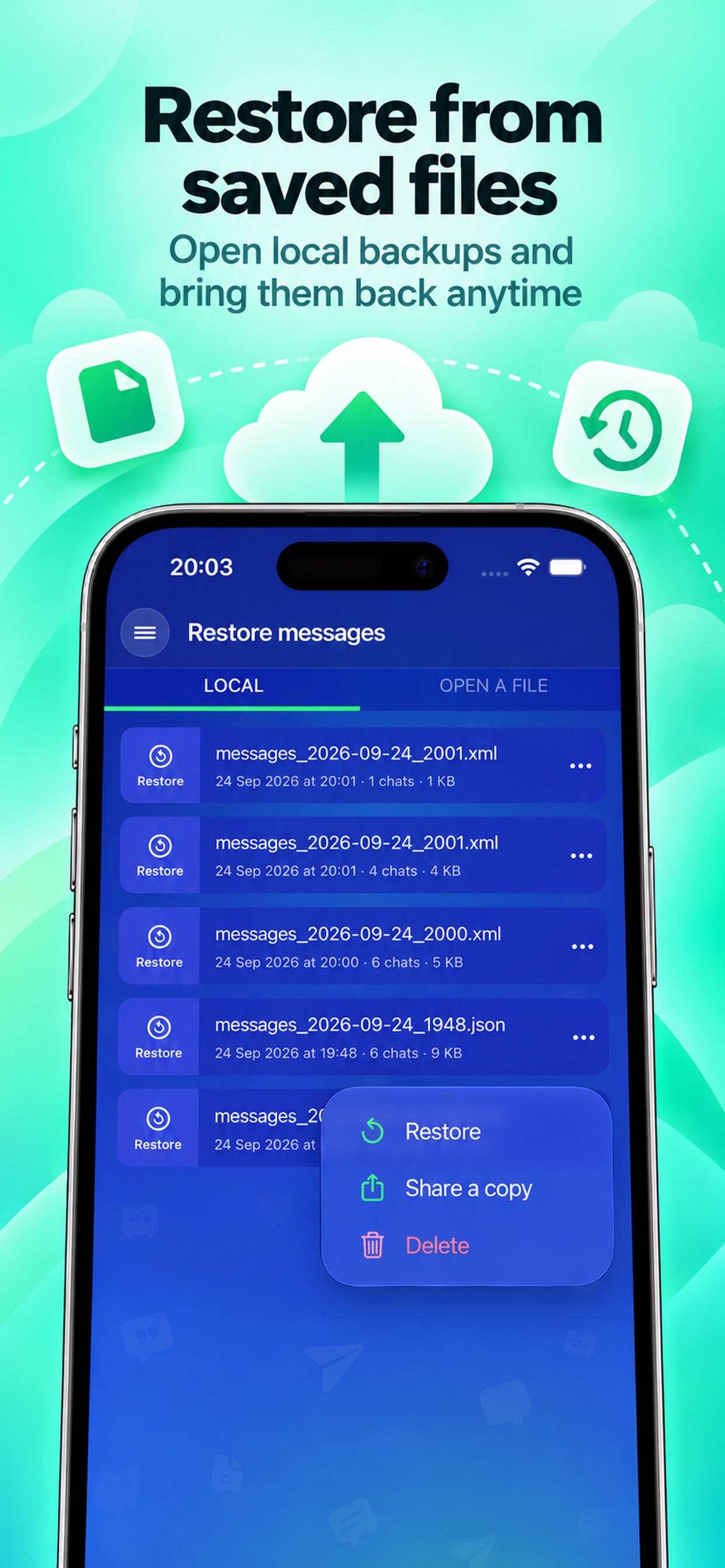 Screenshot 3 of TextCal - Text&Calendar Export