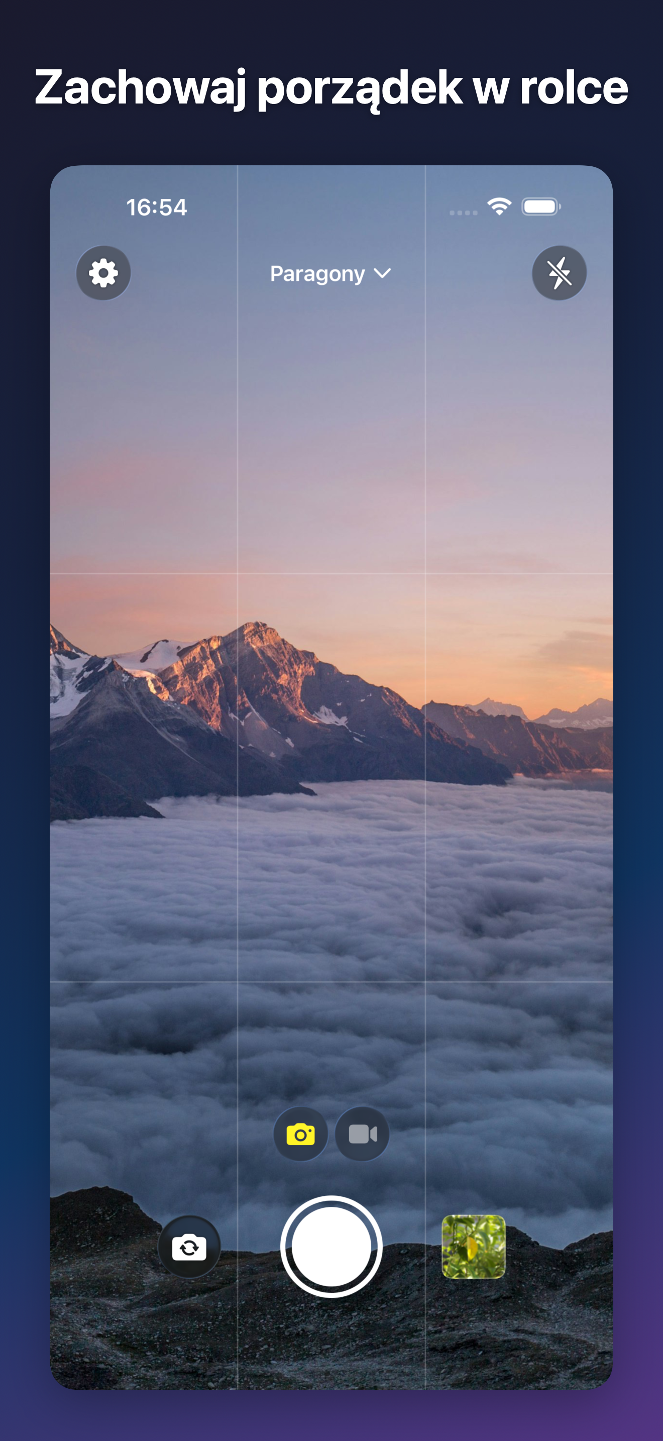 ProjectCam - Photo Folders iOS screenshot 1 showing app interface