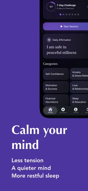 Affiora: daily affirmations screenshot 2