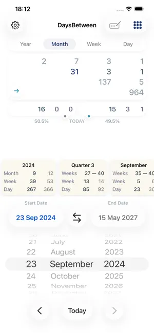 DaysBetween screenshot 2