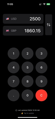 Pounds to Dollars Conversion Screenshot 2 of 3