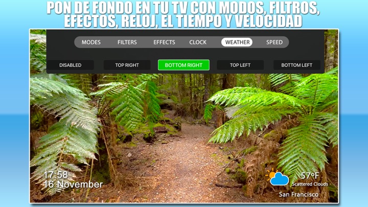 Captura de pantalla de la aplicación