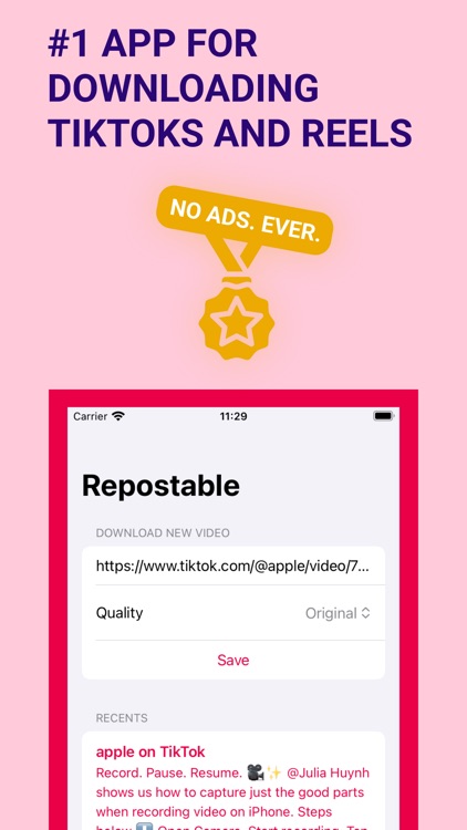 Repostable - Save Short Videos