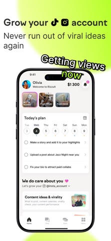 Influencer App — RIZZULT screenshot