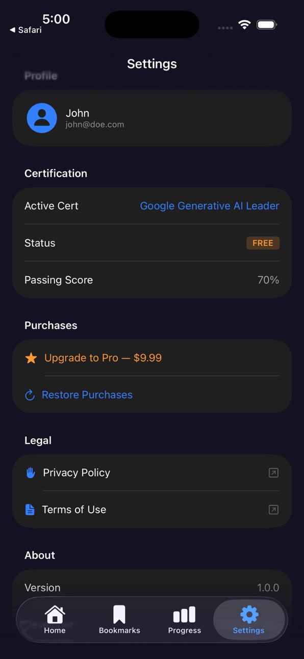 iPhone screenshot