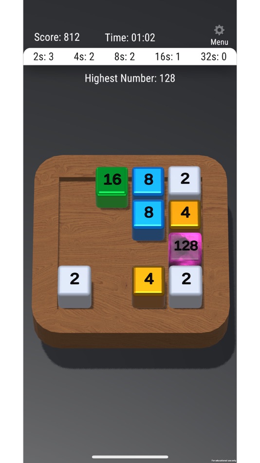 #2. Fusion 3D - Merge 2248 Numbers (iOS) 由: Puffin Design Inc.