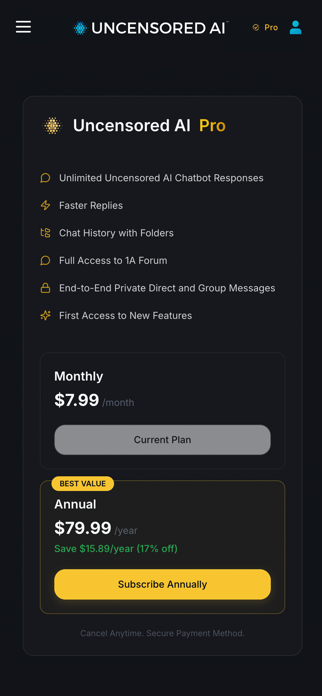Uncensored AI Screenshot 6 of 6