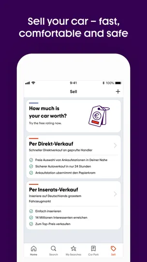 Screenshot von Mobile.de: Autos Kaufen & Mehr auf dem iPhone 7
