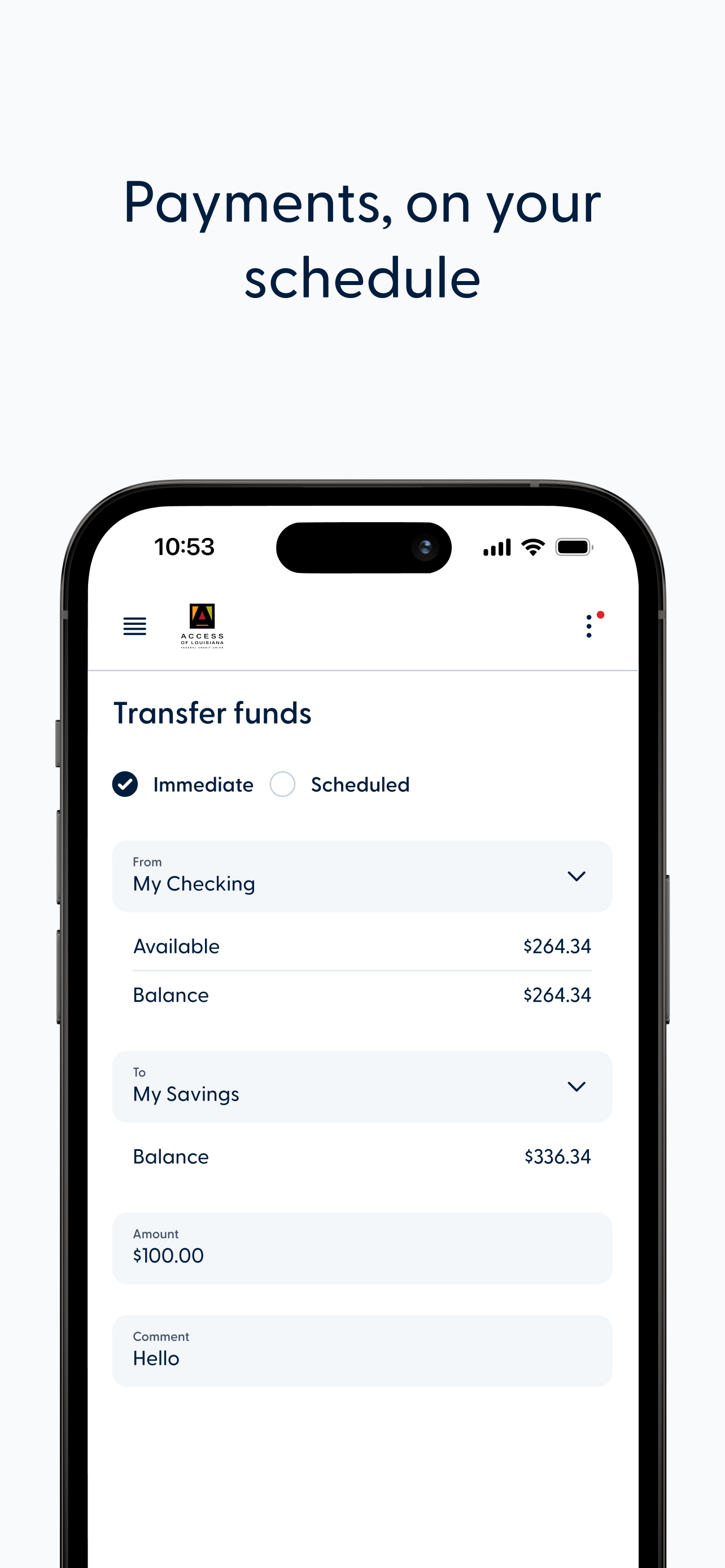 Access of Louisiana FCU Mobile screenshot 4