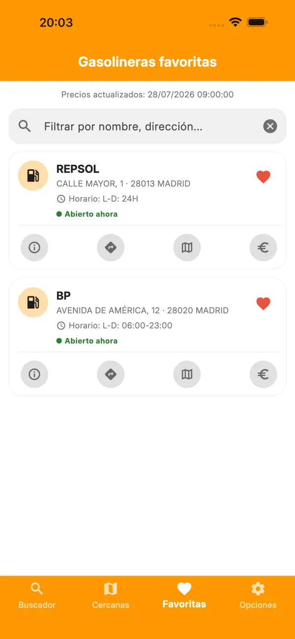 Screenshot #3 pour Precio Gasolina España