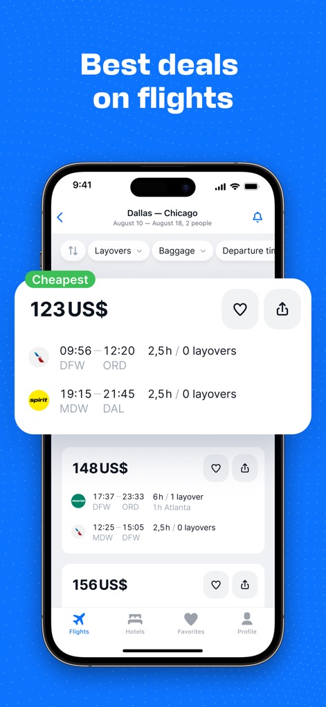 Aviasales — Book cheap flights - Flight Deals Display