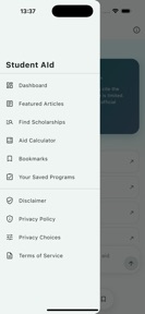 Students AId screenshot