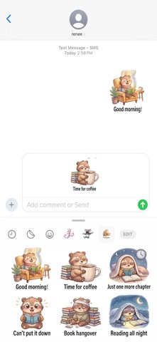 Cozy Reading Corner Stickers Screenshot 4 of 4