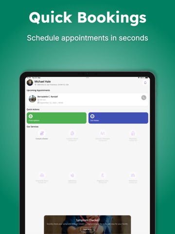 PatientCare iPad screenshot