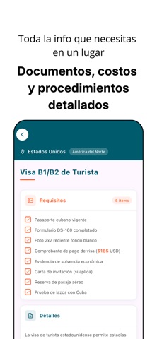 Visa Fácil Cuba screenshot