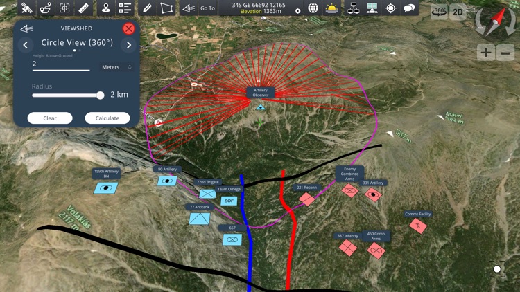 Achilleus 3D Tactical Map