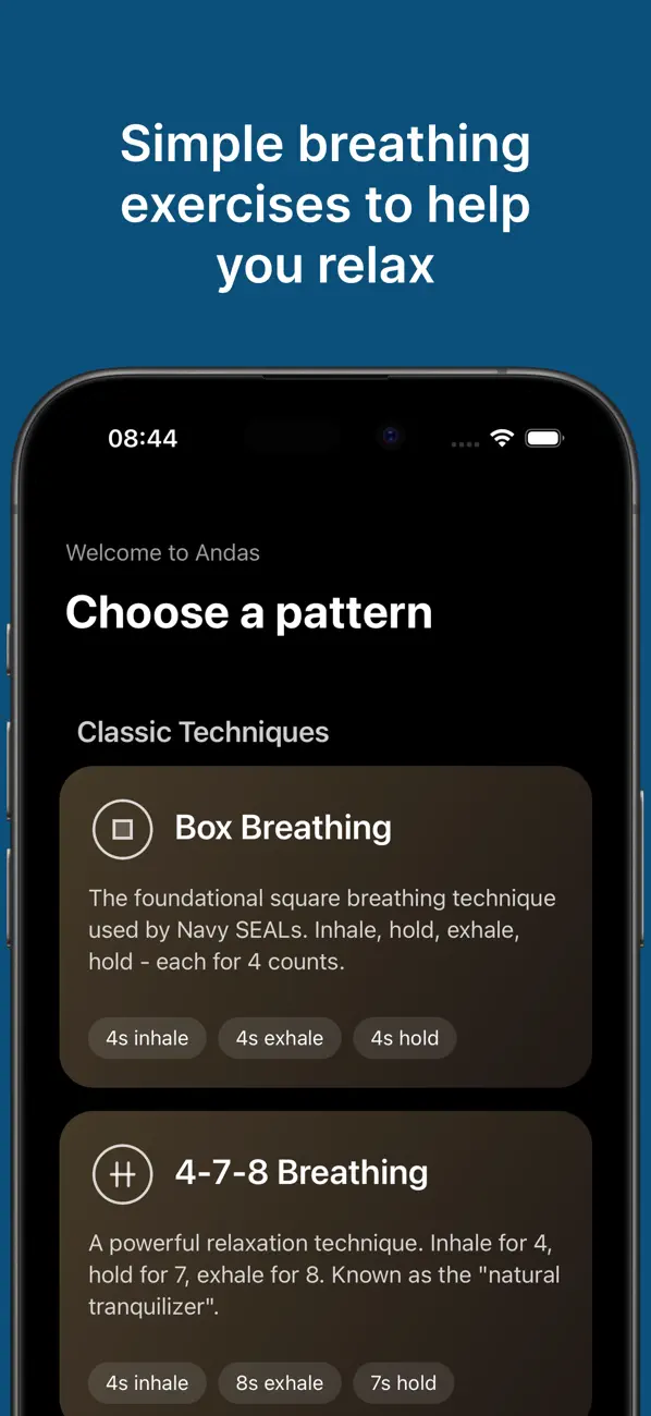 Screenshot #1 pour Andas - Box breathing