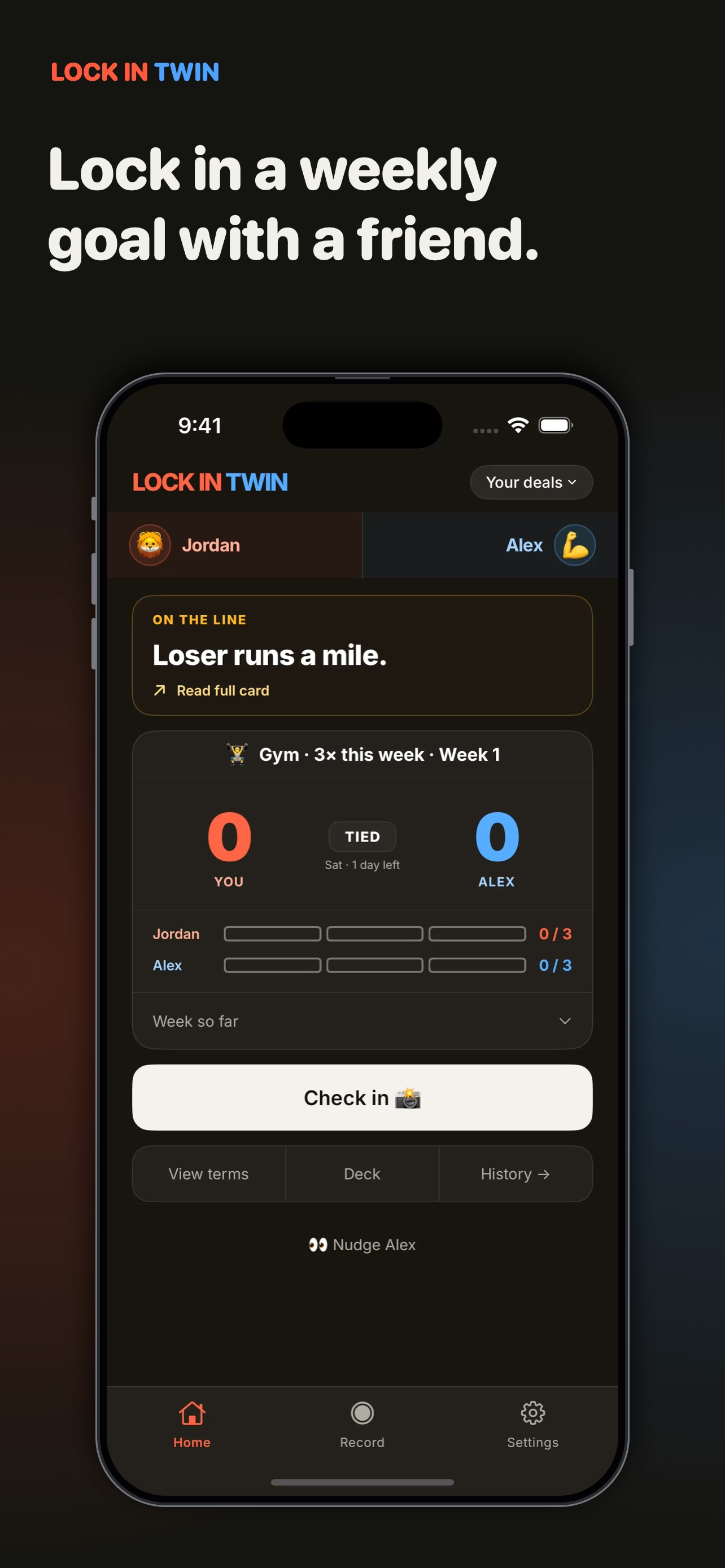 Screenshot 1 of Lock In Twin: 1v1 Habits