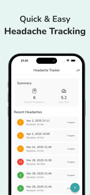 Headache Tracker: Migraine screenshot 2