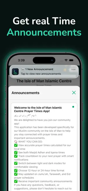 IOM Prayer Times screenshot 2