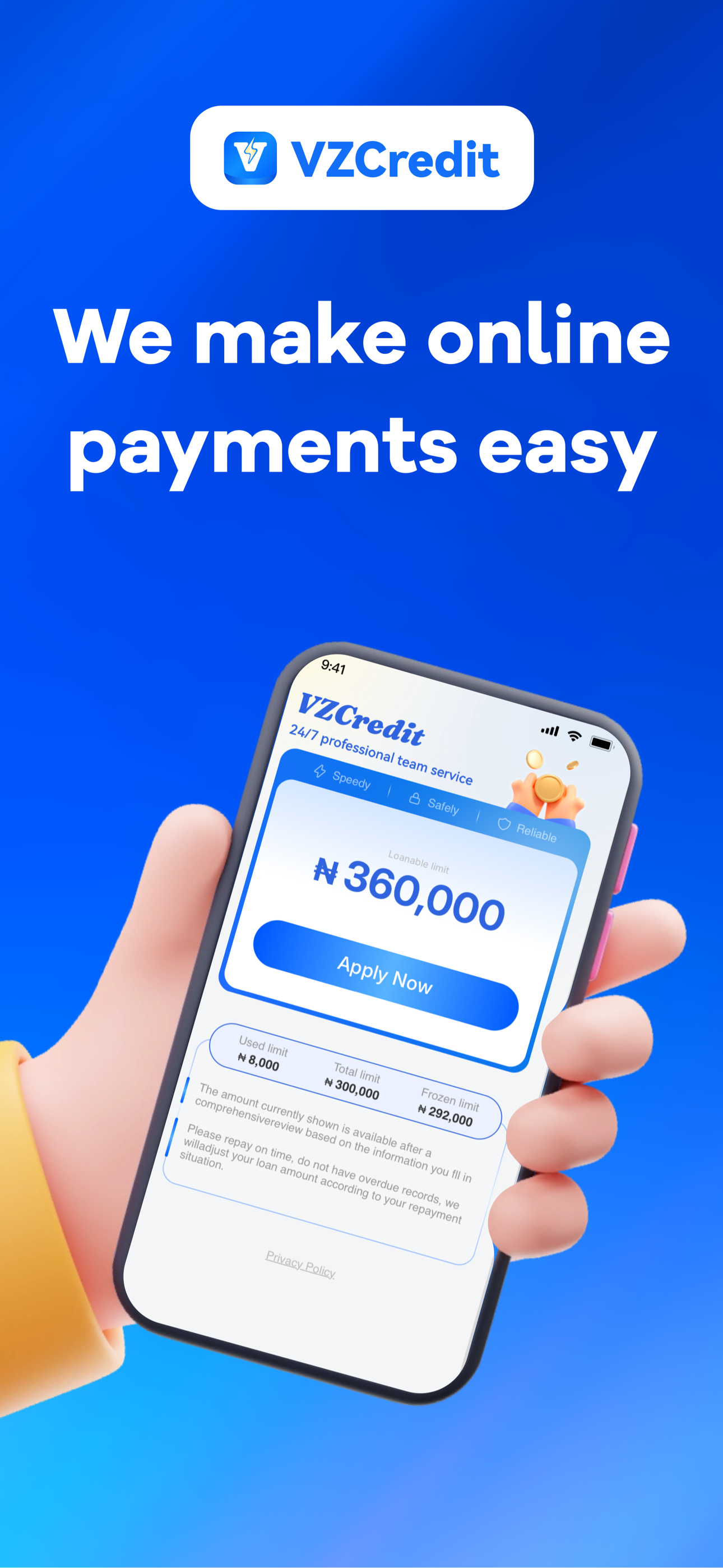 VZCREDIT:Instant Kash loan app