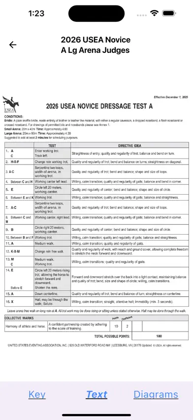 2026 USEA Judges Diagrams screenshot 5