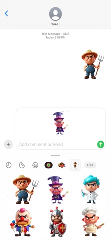 Grumpy Balloon Stickers screenshot