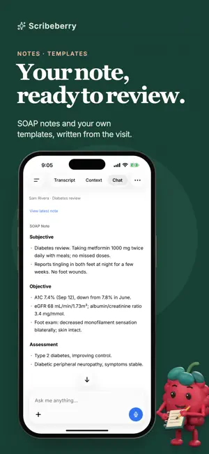 Scribeberry: AI Medical Scribe screenshot 3