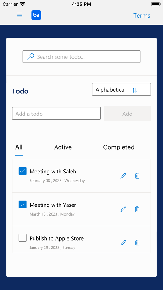 #5. Bit TodoTemplate (iOS) 由: BitPlatform