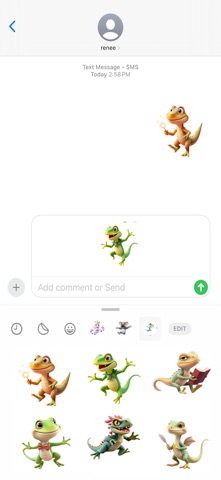跳跃蜥蜴贴纸 screenshot