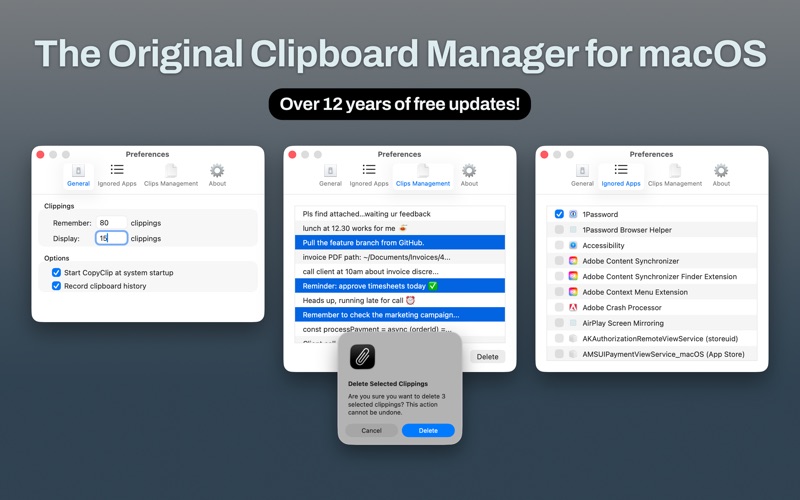 Screenshot #2 pour CopyClip - Clipboard History