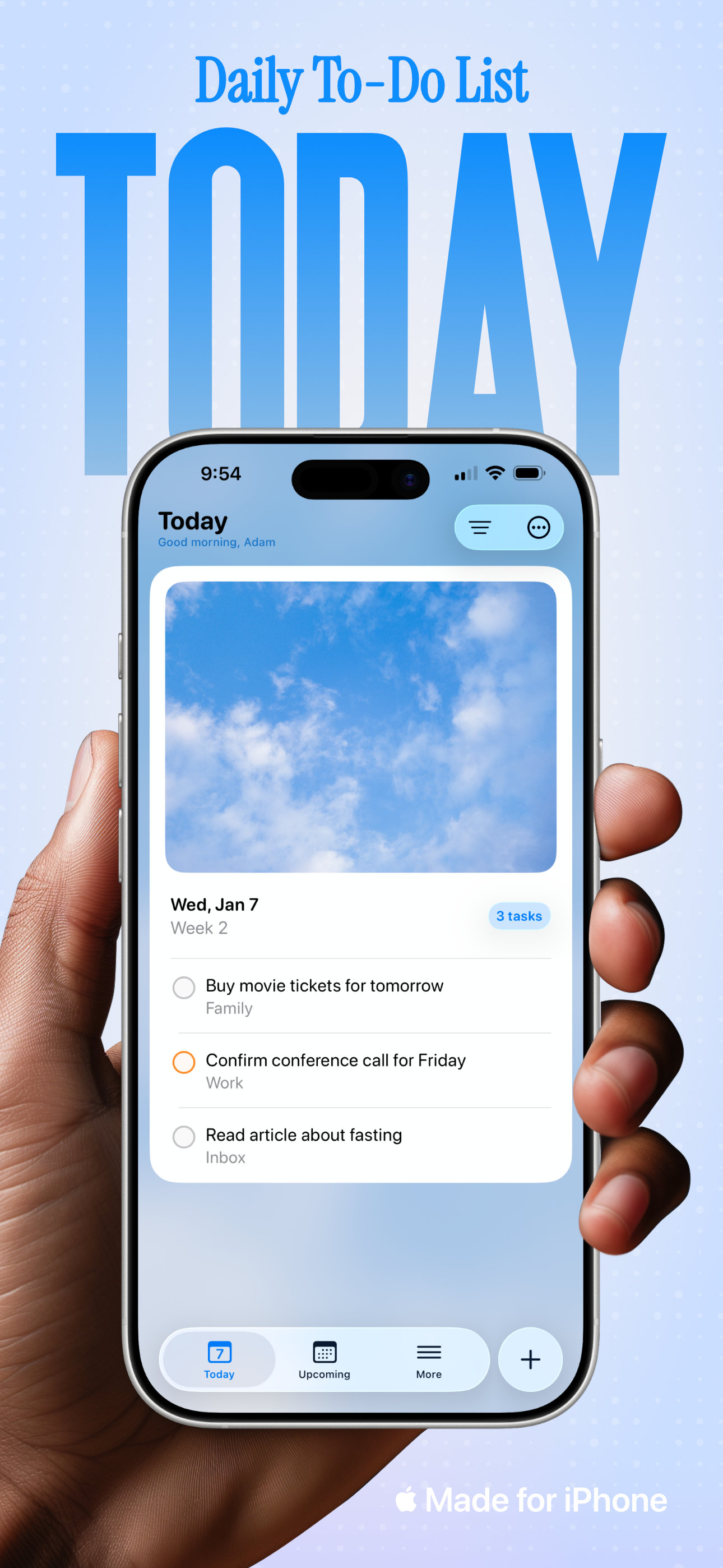 Today: To-Dos, Notes & Habits
