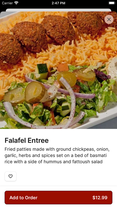 Pitaville Mediterranean To Go iPhone screenshot 4 - Food & Drink app